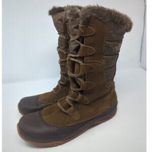The North Face Primaloft Waterproof Fur Boots Womens Size 10